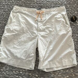 POLO RALPH LAUREN men’s white button-fly shorts, size 38